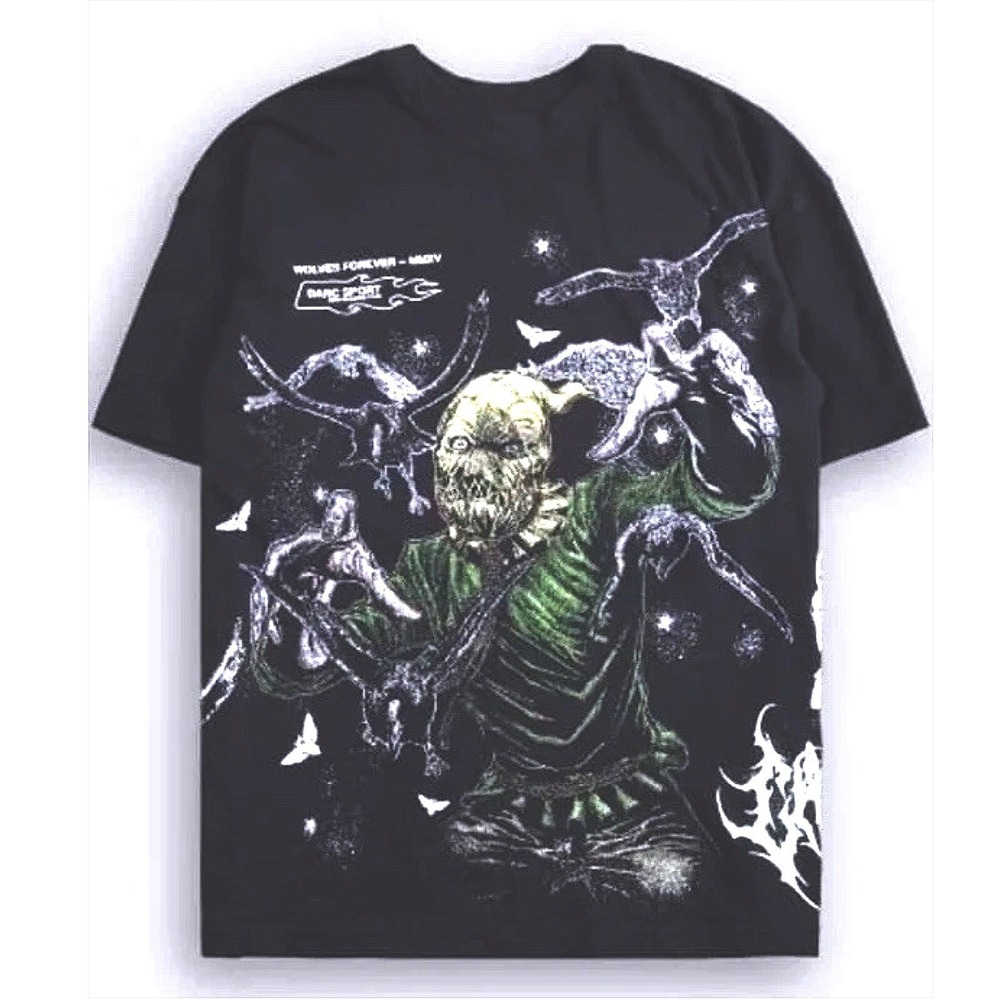 Darc Sport Born in Darcness Ch 2 Scarecrow Shirt Mens Black Wolves Forever NFGU